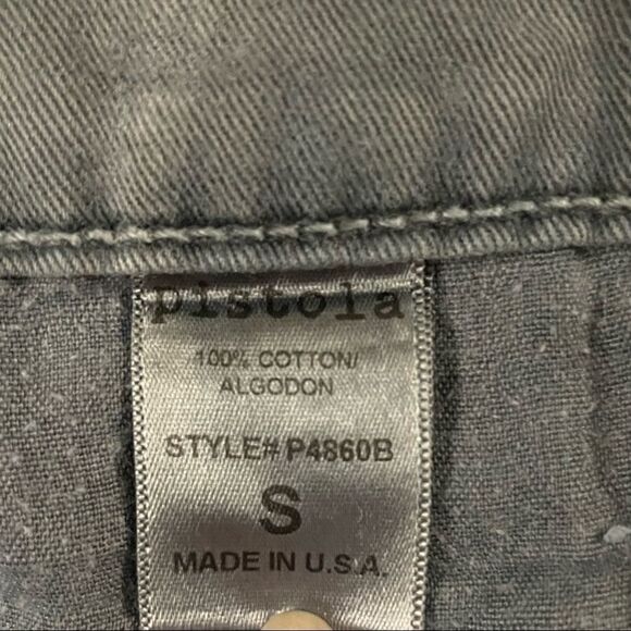 Pistola ~ Slate Blue denim shorts ~ size S ~ see photos for measurements - Picture 7 of 9